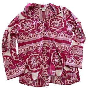 Cupcakes & Cashmere Pink Floral Shirt